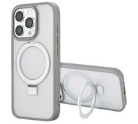 Coque arrière Accezz Ring Stand avec MagSafe Apple iPhone 16 Pro - Gris