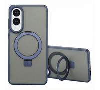 Accezz Accezz Coque Ring Stand avec MagSafe pour Samsung Galaxy S25 Edge Bleu Bleu
