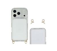 Selencia Coque arrière avec crochets amovibles pour Apple iPhone 17 Pro - Transparent