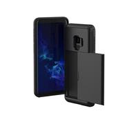Coque arrière avec porte-cartes pour Samsung Galaxy S9 - Noir