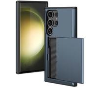 imoshion Coque arrière avec porte-cartes pour le Samsung Galaxy S24 Ultra - Bleu foncé