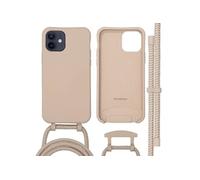 imoshion Coque arrière Color avec cordon amovible et MagSafe pour Apple iPhone 12 (Pro) - Nude