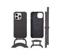 imoshion Coque arrière Color pour iPhone 14 Pro – MagSafe, cordon amovible – Black Coffee