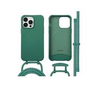 imoshion Coque arrière Color avec cordon amovible et MagSafe pour Apple iPhone 14 Pro Max - Vert foncé