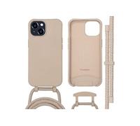 imoshion Coque arrière Color avec cordon amovible et MagSafe pour Apple iPhone 15 - Nude