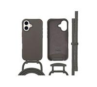 imoshion Coque arrière Color avec cordon amovible et MagSafe pour Apple iPhone 17 - Black Coffee