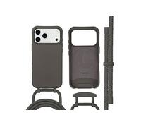 imoshion Coque arrière Color avec cordon amovible et MagSafe pour Apple iPhone 17 Pro - Black Coffee