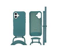 imoshion Coque arrière Color avec cordon amovible et MagSafe pour Apple iPhone 17 - Vert foncé