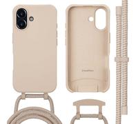 imoshion Coque arrière Color pour Apple iPhone 16 – MagSafe, cordon amovible – Nude