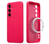 Coque arrière couleur imoshion avec MagSafe Samsung Galaxy S25 Plus - rose fluo