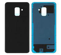 Coque arrière de rechange pour batterie compatible avec Samsung A530F Galaxy A8 (2018), A530F/DS Galaxy A8 (2018), (Noir)