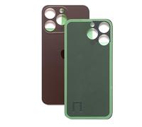 Coque arrière de rechange pour iPhone série 14 Pro avec trou pour appareil photo élargi pour un montage facile. OEM (violet)