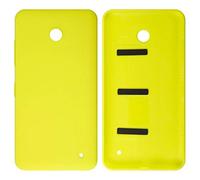 Coque arrière de rechange pour Nokia 630 Lumia Dual Sim, 635 Lumia, jaune, avec bouton latéral)
