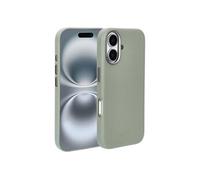 Coque arrière en cuir avec MagSafe pour iPhone 16 - Light Grey
