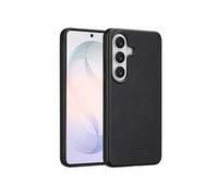 Accezz Coque arrière en cuir avec MagSafe pour Samsung Galaxy S26 - Onyx Black