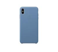 Coque arrière en cuir pour Apple iPhone Xs Max - Bleuet