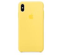 Coque arrière en silicone pour Apple iPhone Xs Max - Jaune canari