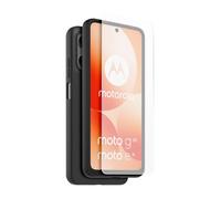 Casr Coque semi-rigide et protège-écran verre trempé Motorola Moto E15 et G05 Noir/Transparent