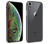 Coque Arrière + Film Verre Trempé écran Apple iPhone XR - Contour noir
