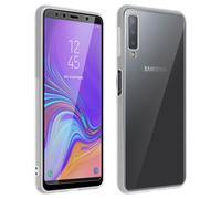 Coque arrière + film verre trempé écran samsung galaxy a7 2018 - transparent