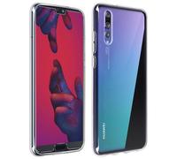 Coque Arrière + Film Verre Trempé Huawei P20 Pro Transparent