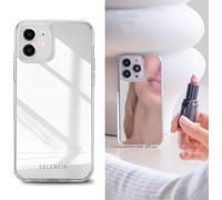 Coque arrière miroir Selencia pour iPhone 12 (Pro) - Argent