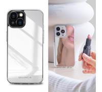 Coque arrière miroir Selencia pour iPhone 15 - Argent
