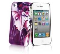 Coque arrière Muvit Mauve Collection Sybile + film protecteur _ iPhone 4/4S G