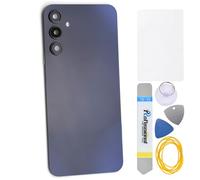 Coque Arrière Noir Remplacement pour Samsung Galaxy A15 avec Adhésif Prédécoupé Cadre de Caméra Arrière + Vitre Couverture + Kit Outils d'installation