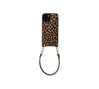 Coque arrière Nova iPhone 15 - Cuir véritable avec porte-cartes et cordon - Fawn Chic