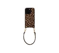 Selencia Nova coque arrière en cuir véritable avec porte-cartes pour Apple iPhone 15 Pro - Fawn Chic
