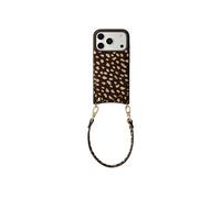Selencia Nova coque arrière en cuir véritable avec porte-cartes pour Apple iPhone 17 Pro - Fawn Chic