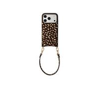Selencia Nova coque arrière en cuir véritable avec porte-cartes pour Apple iPhone 17 Pro Max - Fawn Chic