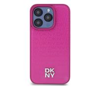 Coque Arrière pour iPhone 15 Pro Max Compatible MagSafe DKNY Rose