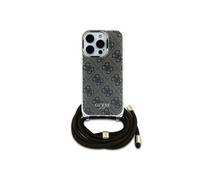 Coque Arrière pour iPhone 16 Pro Max avec Bandoulière Imprimée IML 4G Marron