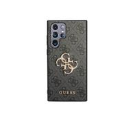 Guess 4G Metal Logo Case, Noir - Galaxy S23 Ultra