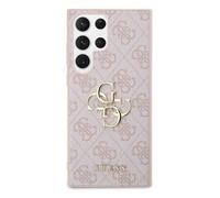 Coque Arrière pour Samsung Galaxy S23 Ultra à Motif 4G Élégant Guess Rose