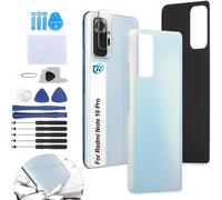 Coque Arrière Pour Xiaomi Redmi Note 10 Pro Batterie Couvercle Rechange Pour Xiaomi Redmi Note 10 Pro Cache Batterie Pour Téléphone De Remplacement(Glacier Bleu)