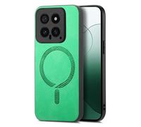 Coque Arrière Pu Magsafe Unie Pour Xiaomi 13t / 13t Pro, Vert