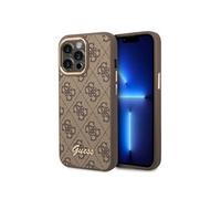 Guess Coque de téléphone pour iPhone 14 Pro en Marron Motif