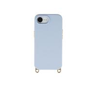 Selencia Selencia Coque arrière Rivièra avec MagSafe avec crochets amovibles iPhone 17e / 16e Powder Blue Bleu