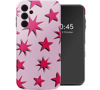 Coque arrière Selencia Vivid Samsung Galaxy A15 (5G) - étoiles rubis rouge cl...