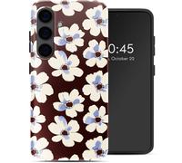Selencia Coque arrière Vivid pour Samsung Galaxy S24 - Choco Flower Pop