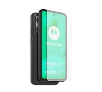Coque arrière semi-rigide et Protège-écran en verre trempé Casr Noir et Transparent pour Motorola Moto G15 et G15 Power