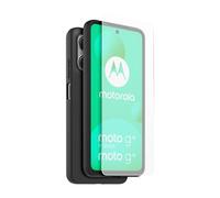 Coque arrière semi-rigide et Protège-écran en verre trempé Casr Noir et Transparent pour Motorola Moto G15 et G15 Power