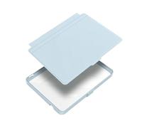 Coque arrière Transparente en Acrylique Amovible, étui de Sommeil Intelligent en Cuir PU for Kobo Clara Color BW 2E N365 N367 N506 6 Pouces(Sky Blue,for Clara Colour)