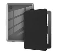 Coque arrière Transparente en Acrylique for liseuse Kobo Clara BW Color 2E N367 N365 N506, Couverture Intelligente de réveil/Sommeil de 6 Pouces(Black,for Clara 2E)