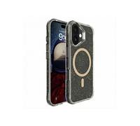 imoshion Coque arrière transparente Pailletée avec MagSafe pour Apple iPhone 16 - Doré