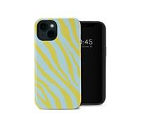 Coque arrière Vivid avec MagSafe pour iPhone 14 - Zebra Winter Sky Titanium Yellow