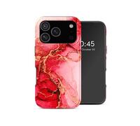 Selencia Coque arrière Vivid avec MagSafe pour Apple iPhone 17 Pro - Rosy Marble